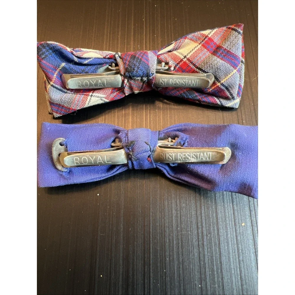 Vintage Royal Bow Tie Clip On Boys